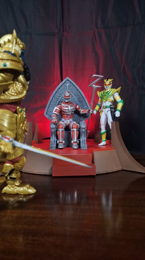 Lord Drakkon standing beside Lord Zedd in the Dark Palace throne room