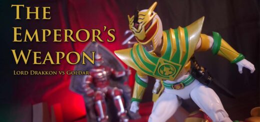 Lord Drakkon standing before Lord Zedd in the Dark Palace throne room from Lord Drakkon vs Goldar short story scene