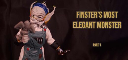 Finster creating King Sphinx clay monster in Power Rangers short story