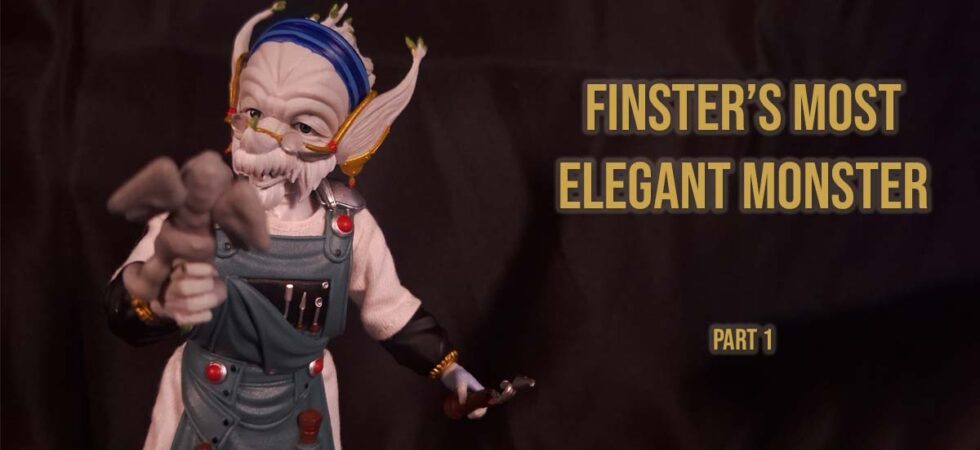Finster creating King Sphinx clay monster in Power Rangers short story