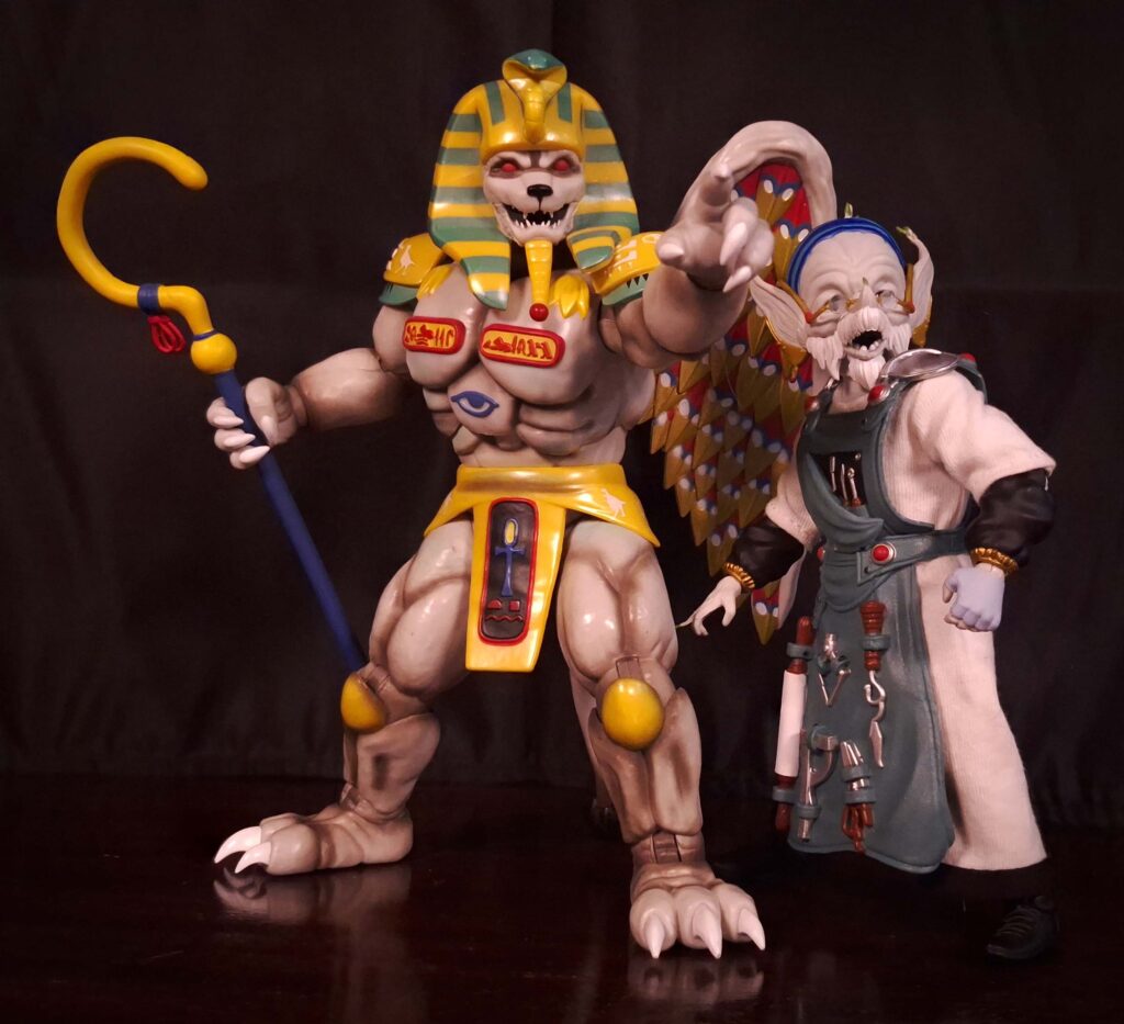 King Sphinx delivers the final judgment as Finster watches in awe—proof that his most elegant monster works exactly as designed.