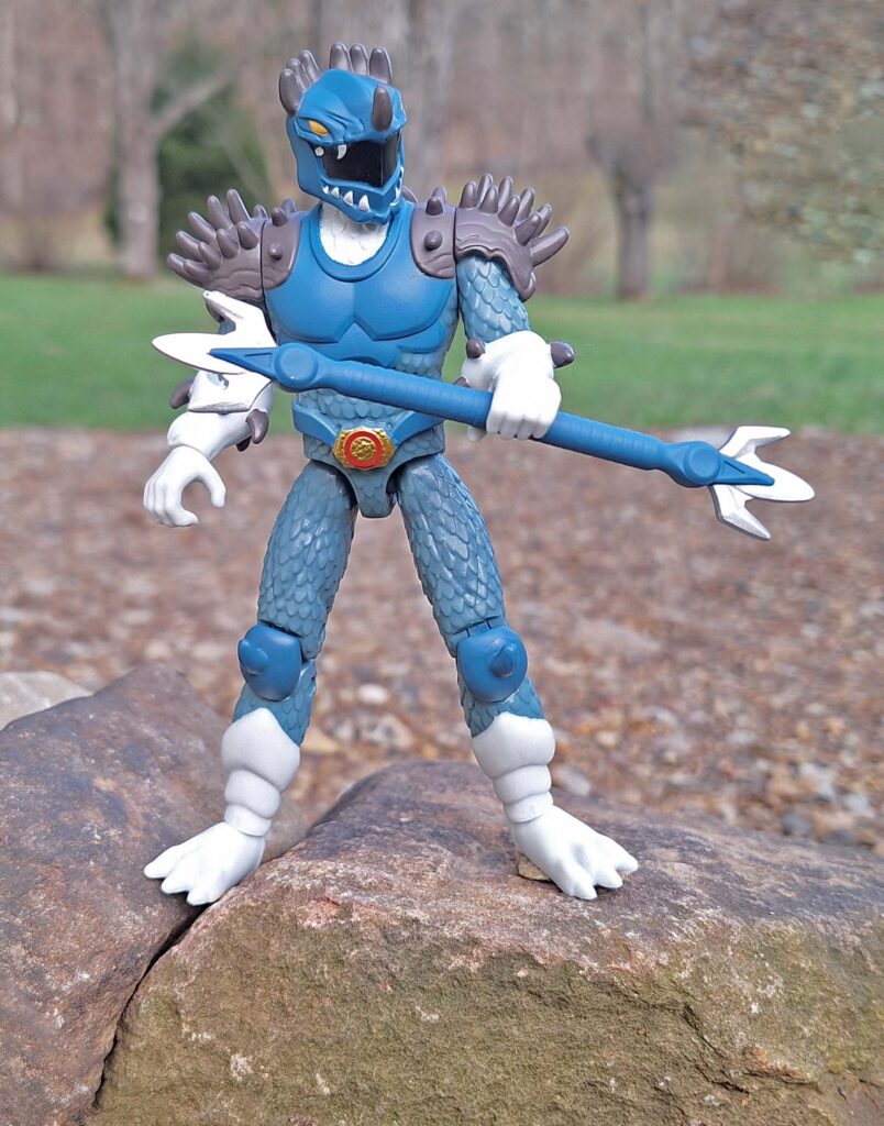 On Stone Ridge, the Blue Anguirus Ranger holds the line—unshaken, unbreakable, inevitable.